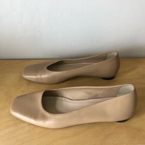 Everlane Square Toe Flat - Taupe